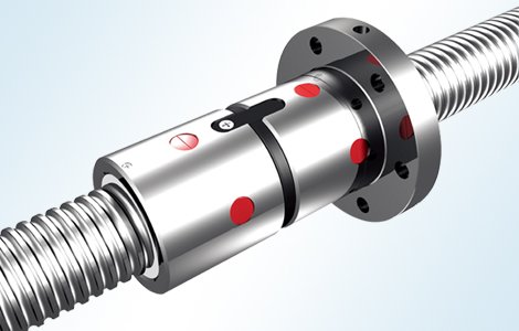 内循环法兰双螺帽丝杠副